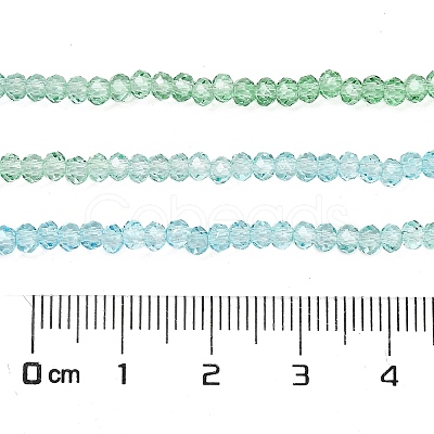 Transparent Painted Glass Beads Strands X-DGLA-A034-T1mm-A16-1