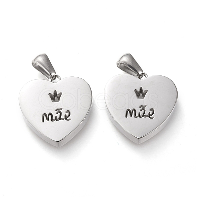 Non-Tarnish 304 Stainless Steel Pendants LS-STAS-F253-12P-1