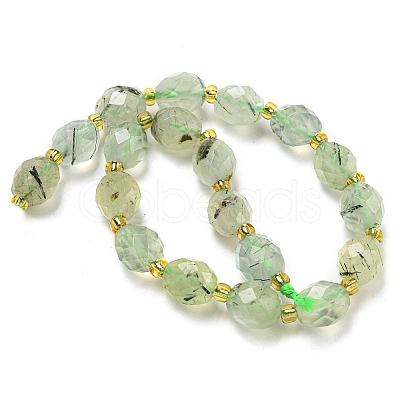 Natural Prehnite Beads Strands G-N342-58-1