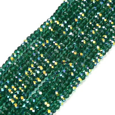 Electroplate Glass Beads Strands GL-CBAA615-03F-1