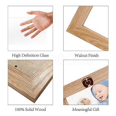 Natural Wood Photo Frames DIY-WH0247-007-1