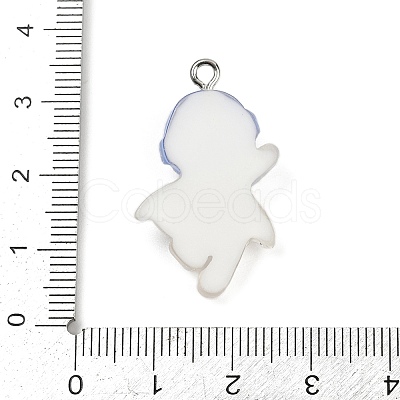 Resin Pendants RESI-Q022-02D-1