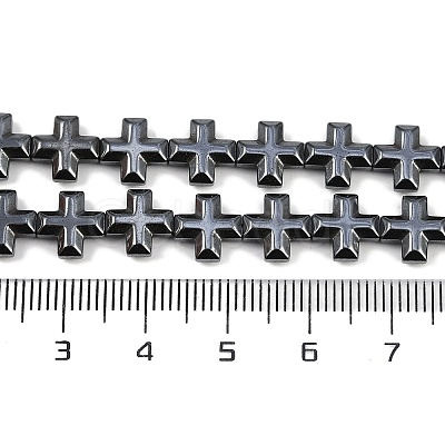 Electroplated Synthetic Non-magnetic Hematite Beads Strands G-K375-E02-02-1