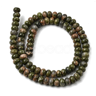 Natural Unakite Beads Strands G-A280-A20-01-1