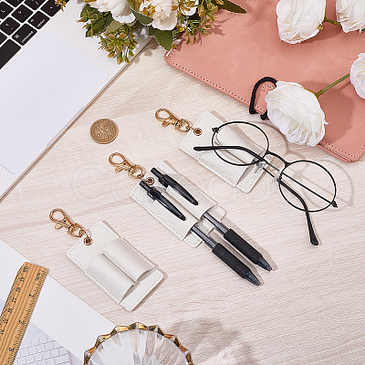 3Pcs PU Keychains KEYC-CL0001-49B-1