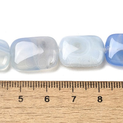 Natural Striped Agate/Banded Agate Beads Strands G-B137-B01-01D-1