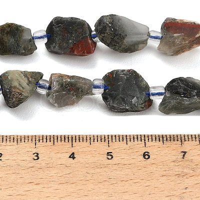 Raw Rough Natural African Bloodstone Beads Strands GG-CBA0B77-A09-01-1