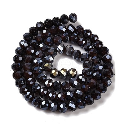 Baking Electroplate Glass Beads Strands DGLA-A039-J8mm-B20-1