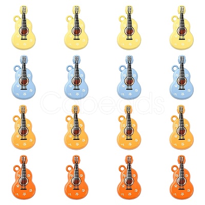 16Pcs 4 Colors Spray Painted Zinc Alloy Pendants FIND-CJ0005-51-1