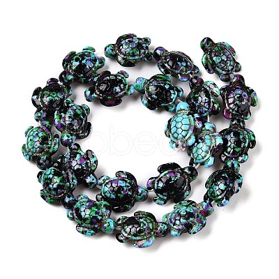 Synthetic Turquoise Dyed Beads Strands G-P507-05A-2-1