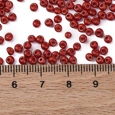 8/0 Baking Paint Glass Seed Beads SEED-M012-02A-43-1
