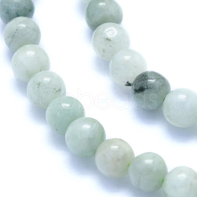Natural Myanmar Jade/Burmese Jade Beads Strands G-I279-C02-4mm-1