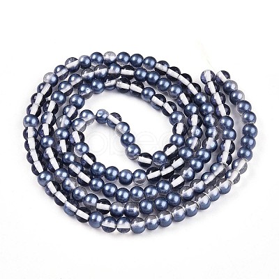 Baking Paint Transparent Glass Beads X1-DGLA-N011-6mm-08-1