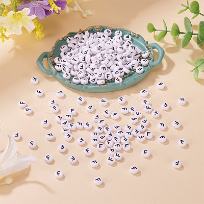 500Pcs Acrylic Beads SACR-TA0001-55F-1
