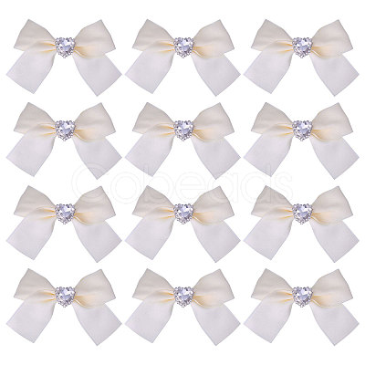 12pcs Polyester Bowknot Ornament Accessories DIY-CA0007-22B-1
