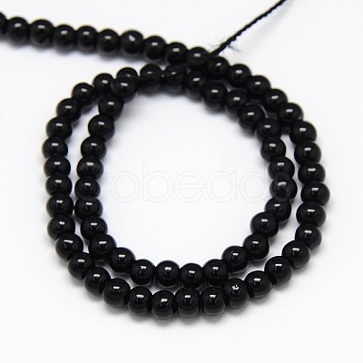 Crystal Glass Round Beads Strands EGLA-F037-4mm-B03-1