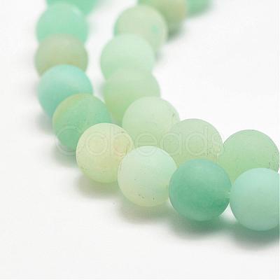 Natural Amazonite Bead Strands G-G684-03-4mm-1