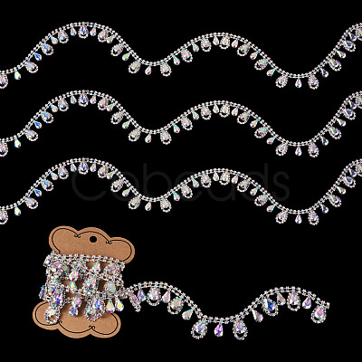 1 Yard Iron Rhinestone Strass Chains FIND-PJ0001-44B-1