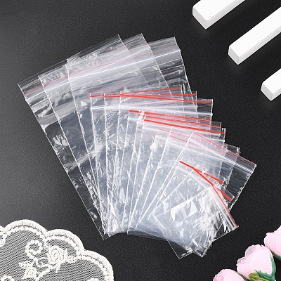 300Pcs 5 Styles Plastic Zip Top Bags OPP-FS0001-22-1