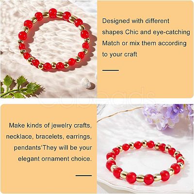 304 Stainless Steel Beads STAS-UN0005-06G-1