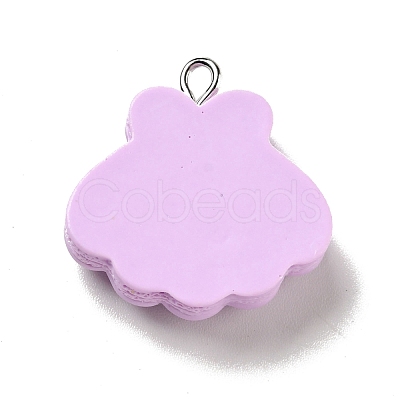 Opaque Resin Pendants RESI-G043-E06-1