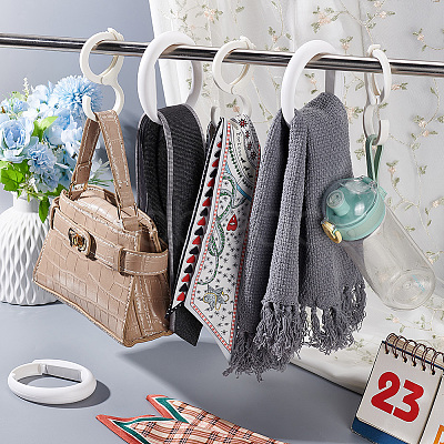 6Pcs 2 Style Plastic Hook Hangers FIND-WR0010-29-1