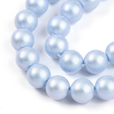 Baking Paint Pearlized Glass Pearl Bead Strands HY-N002-5mm-C04-1