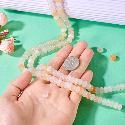 2 Strands Natural Golden Silk Jade Beads Strands G-TA0002-25-1
