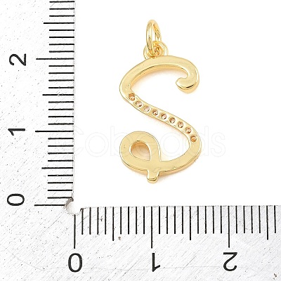 Brass Micro Pave Clear Cubic Zirconia Pendants CU-CBA7939-01Z-G-1