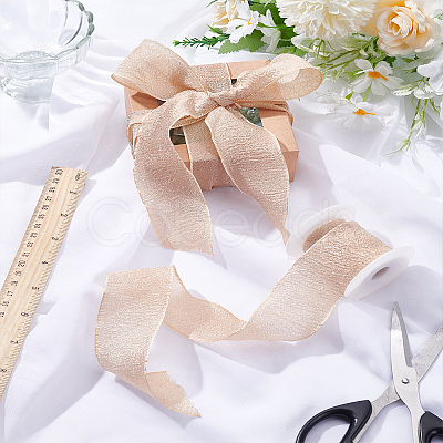 5 Yards Cotton Organza Ribbons SRIB-LP0001-04B-1