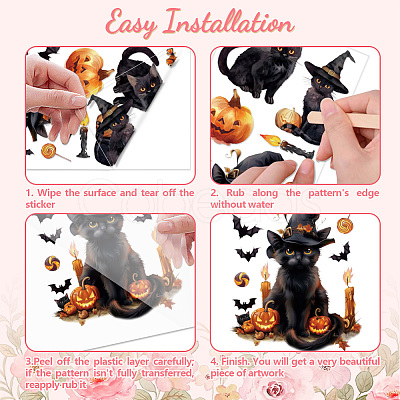3 Sheets 3 Styles PVC Waterproof Decorative Stickers DIY-WH0404-150-1