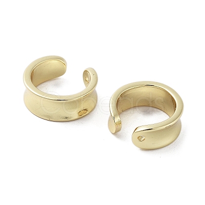 Rack Plating Brass Cuff Ring EJEW-C081-11G-1