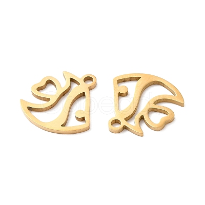 201 Stainless Steel Pendants STAS-I199-D01-G-1