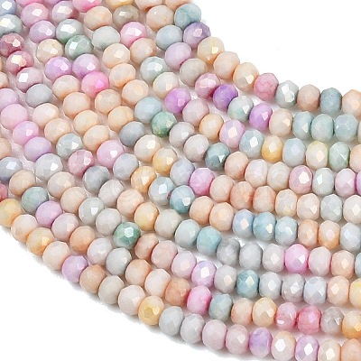 Electroplate Rondelle Glass Beads Strands GL-T021-2x2.5mm-17-25-1