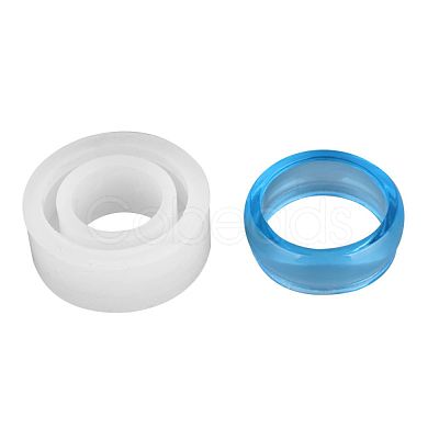 Transparent DIY Ring Silicone Molds DIY-WH0128-09A-1