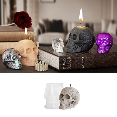 Halloween Theme Candle Silicone Molds DIY-U005-06B-1
