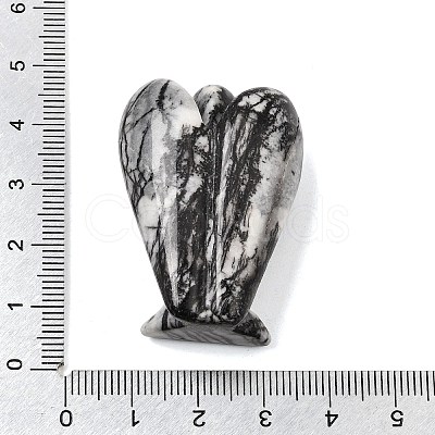 Natural Netstone Angel Figurine DJEW-N006-01A-16-1