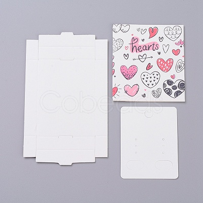 Kraft Paper Boxes and Earring Jewelry Display Cards LS-CON-L015-A10-1