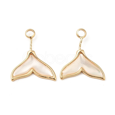 Natural White Shell Pendants SHEL-K006-20G-1