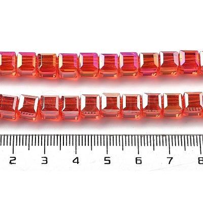 Electroplate Glass Beads Strands EGLA-H108-01A-AB04-1