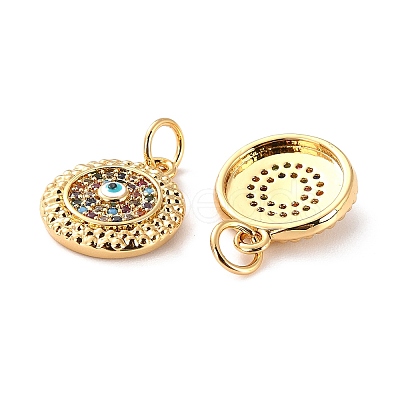 Brass Micro Pave Cubic Zirconia Pendants S-ZIRC-P092-010G-02-1