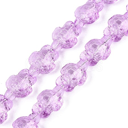 Transparent Glass Beads Strands DGLA-N021-02A-07-1