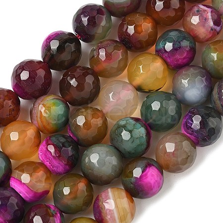 Natural Agate Beads Strands G-M437-C01-01Z-1