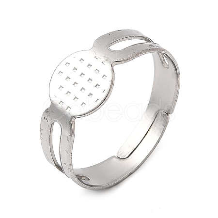 316 Stainless Steel Pad Ring Settings X-STAS-D375-03P-1