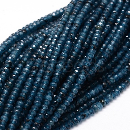 Dyed Natural Malaysia Jade Rondelle Beads Strands G-E316-2x4mm-19-1