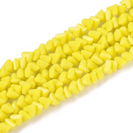 Opaque Glass Beads Strands GLAA-N019-4mm-13-1
