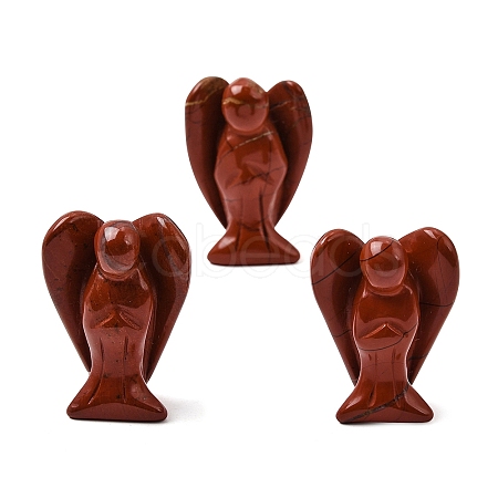 Natural Red Jasper Angel Figurine DJEW-N006-01A-04-1