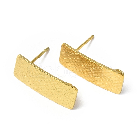 Ion Plating(IP) 304 Stainless Steel Stud Earring Finding STAS-B034-10G-1