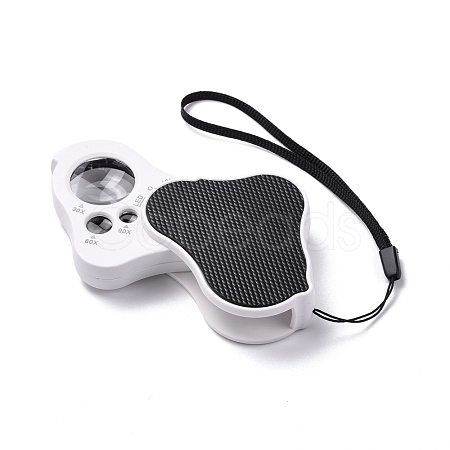 30X 60X 90X Illuminated Loupe Magnifiers AJEW-M031-06P-1