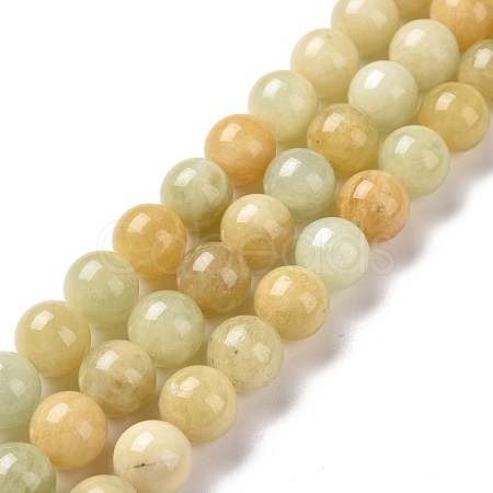 Natural Morganite Round Beads Strands G-C238-01C-1